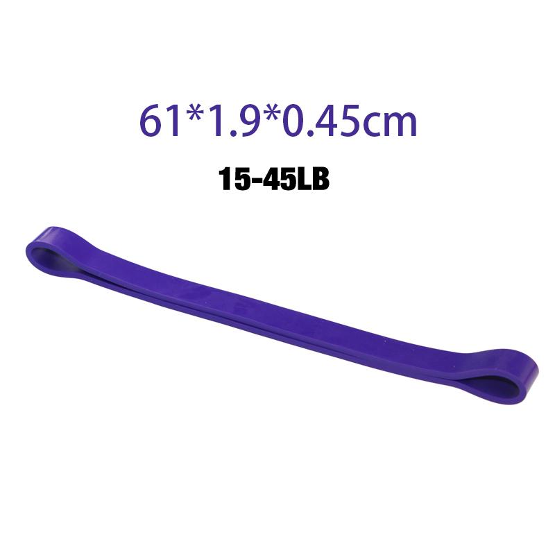 Эспандеры для фитнеса Резиновые ленты для подтягивания Тренажерный зал Силовые тренажеры Силовая латексная лента Петля Ремень Резиновая струна для груди фиолетовый