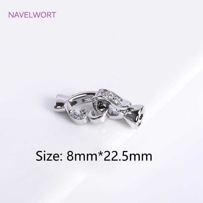 18K Gold Plated Brass Pearl Clasps Connector,Clasp For Bracelet,with Zircon Fasteners Lock Clasp,DIY Jewelry Making Accessories 1 piece
18K Gold Plated Brass Pearl Clasps Connector,Clasp For Bracelet,with Zircon Fasteners Lock Clasp,DIY Jewelry Making Accessories 1 piece
