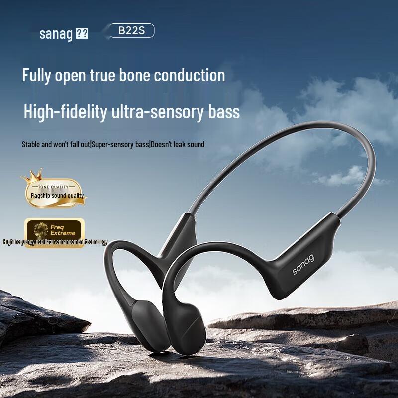 Saina Open-Ear Neckband Bone Conduction Bluetooth Headset
Saina Open-Ear Neckband Bone Conduction Bluetooth Headset