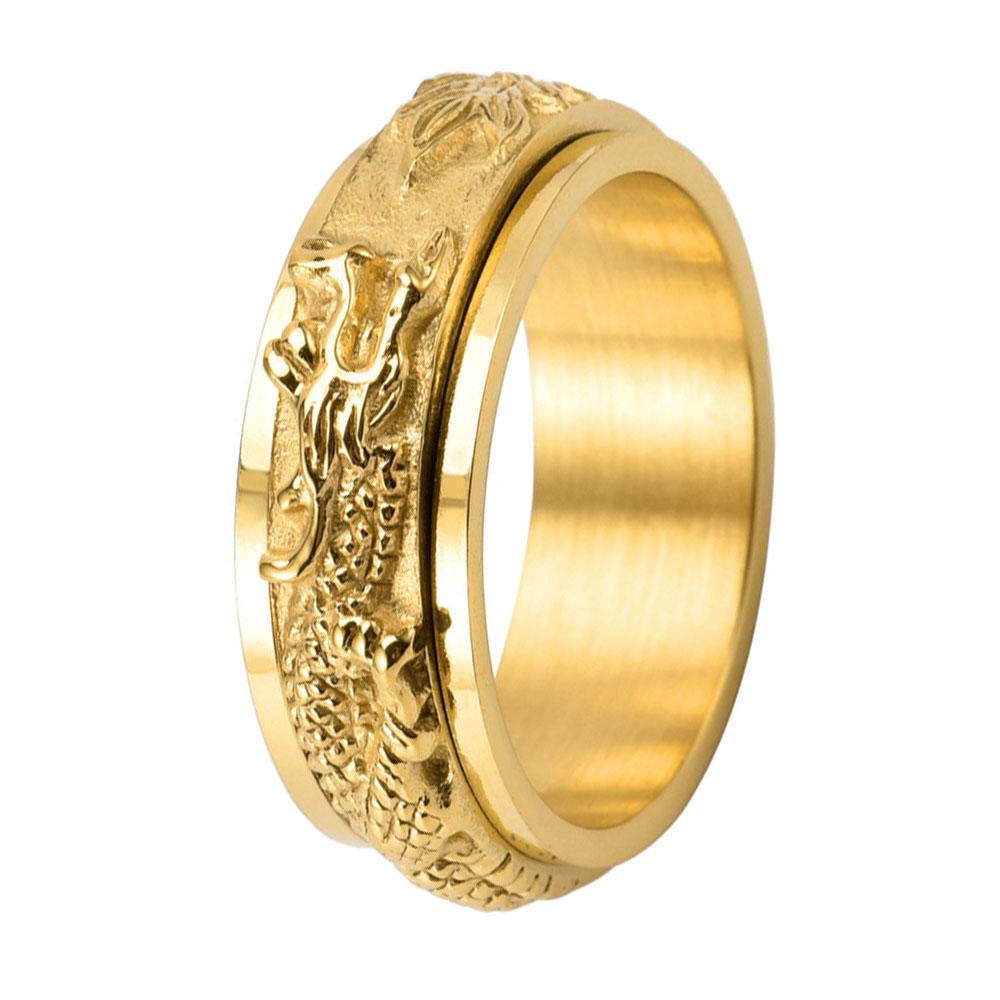 Titanium Stainless Steel 3 Color Rotating Dragon Band Punk Style Personality Men s Ring Jewelry Charm Party Gift 7 золотой
Titanium Stainless Steel 3 Color Rotating Dragon Band Punk Style Personality Men s Ring Jewelry Charm Party Gift 7 золотой