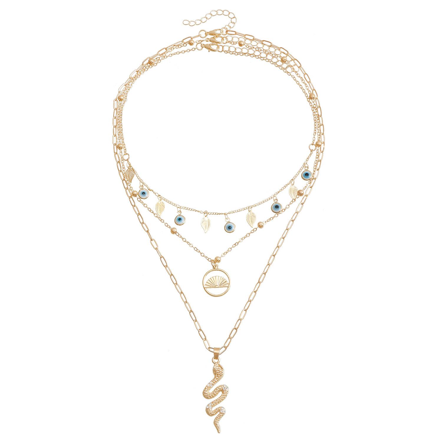 Аксессуары Подвеска Змеиный глаз Дьявола Цепочка на ключицу Креативный дизайн Многослойное ожерелье Аксессуары
Аксессуары Подвеска Змеиный глаз Дьявола Цепочка на ключицу Креативный дизайн Многослойное ожерелье Аксессуары