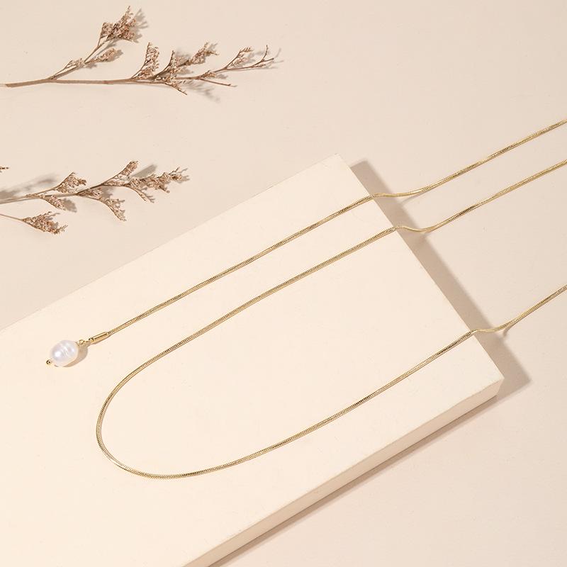Elegant Light Luxury Pearl Layered Necklace: Versatile, Simple Style, Non-Fading Titanium Steel for Women
Elegant Light Luxury Pearl Layered Necklace: Versatile, Simple Style, Non-Fading Titanium Steel for Women