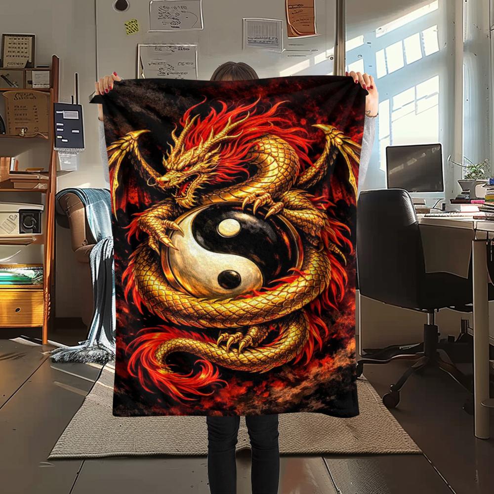 1Pc Dragon and Tiger Print Flannel Blanket, High quality Comfortable for All Seasons, Home Decor, Warmth and Comfort, Perfect for Gifts 80cm x 120cm
1Pc Dragon and Tiger Print Flannel Blanket, High quality Comfortable for All Seasons, Home Decor, Warmth and Comfort, Perfect for Gifts 80cm x 120cm
