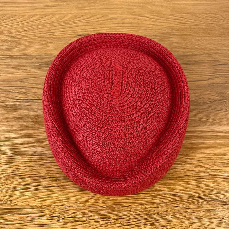 Uniform Stewardess Handmade Teardrop Hat Airline Stewardess Flight Attendant Vintage Pillbox Hat Fashion Summer Straw Beret Hat 56-58cm червоний
Uniform Stewardess Handmade Teardrop Hat Airline Stewardess Flight Attendant Vintage Pillbox Hat Fashion Summer Straw Beret Hat 56-58cm червоний