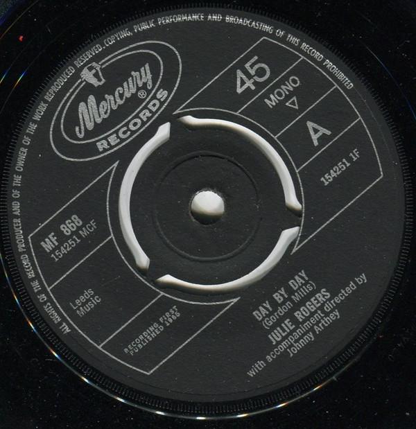 7inch Record JULIE ROGERS Day By Day MF868 Mercury 1964 UK Pop Used
7inch Record JULIE ROGERS Day By Day MF868 Mercury 1964 UK Pop Used