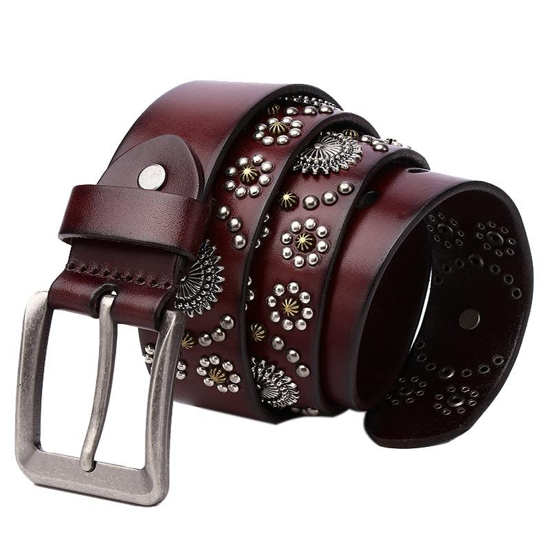 3.8cm Cowskin Genuine Leather Belt Metal Pin Buckle Men Belt Male Wide Cowhide Hiphop Rock Rivet Belts for Men Ceinture Black 125cm
3.8cm Cowskin Genuine Leather Belt Metal Pin Buckle Men Belt Male Wide Cowhide Hiphop Rock Rivet Belts for Men Ceinture Black 125cm