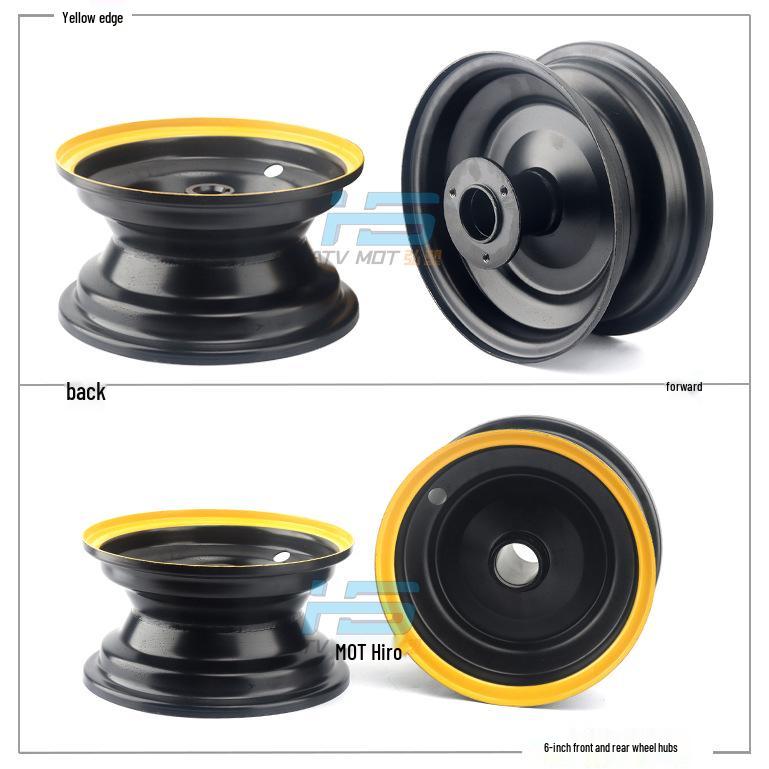 ATV Little Bull Beach Car Accessories: Little Dinosaur 6-Inch Steel Rims & Colored Edge Hubs
ATV Little Bull Beach Car Accessories: Little Dinosaur 6-Inch Steel Rims & Colored Edge Hubs