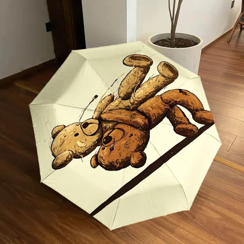 Teddy Bear Hugging Design Automatic Opening/Closing Umbrella with Portable Tri-Fold Design, 8-Bone Iron Frame Outdoor Umbrella - Perfect Gif
Teddy Bear Hugging Design Automatic Opening/Closing Umbrella with Portable Tri-Fold Design, 8-Bone Iron Frame Outdoor Umbrella - Perfect Gif