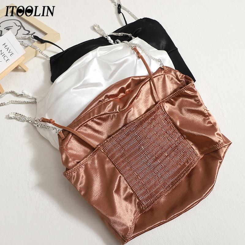 ITOOLIN женские майки с подкладкой для бюстгальтера трикотажные укороченные топы Y2K с открытой спиной для женщин нерегулярный подол с цепочкой на бретельках бретелька Fit For 40-60kg чёрный
ITOOLIN женские майки с подкладкой для бюстгальтера трикотажные укороченные топы Y2K с открытой спиной для женщин нерегулярный подол с цепочкой на бретельках бретелька Fit For 40-60kg чёрный