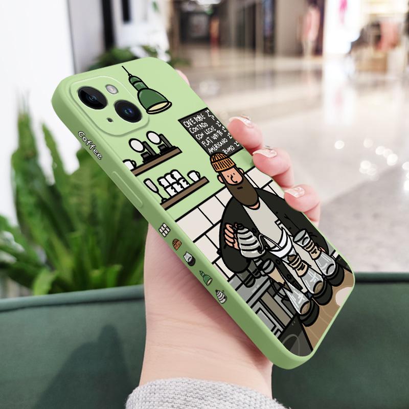 Coffee Uncle Phone Case For iPhone 17 17 Air 16 15 14 13 12 11 X XR XS Plus Pro Max Mini Silicone Cover iPhone 16 ProMax світло-зелений колір
Coffee Uncle Phone Case For iPhone 17 17 Air 16 15 14 13 12 11 X XR XS Plus Pro Max Mini Silicone Cover iPhone 16 ProMax світло-зелений колір