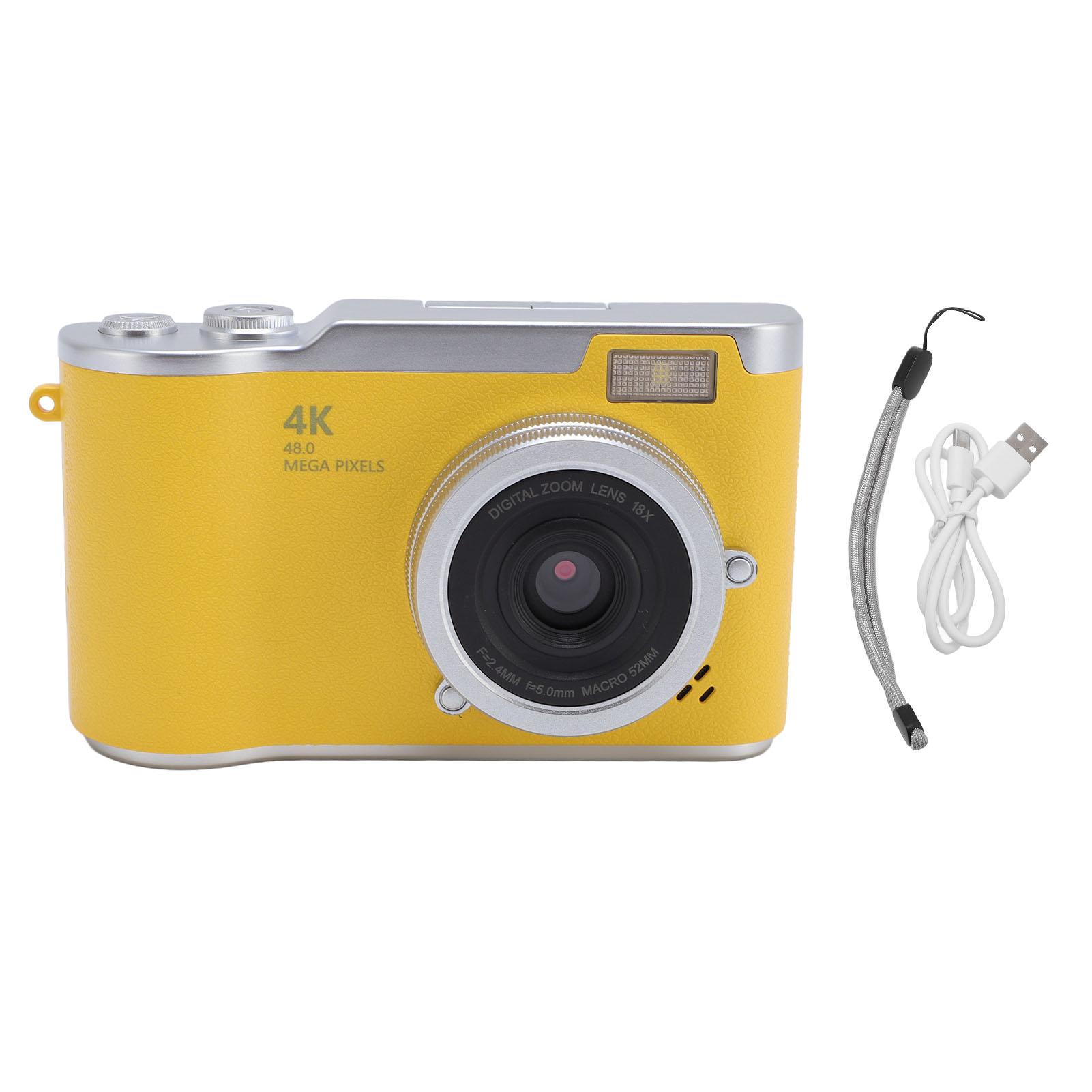 Digital Camera 4K 48MP 18x Zoom Auto Focus 2.4 Inch Screen Built in Fill Light Compact Students фіолетовий
Digital Camera 4K 48MP 18x Zoom Auto Focus 2.4 Inch Screen Built in Fill Light Compact Students фіолетовий