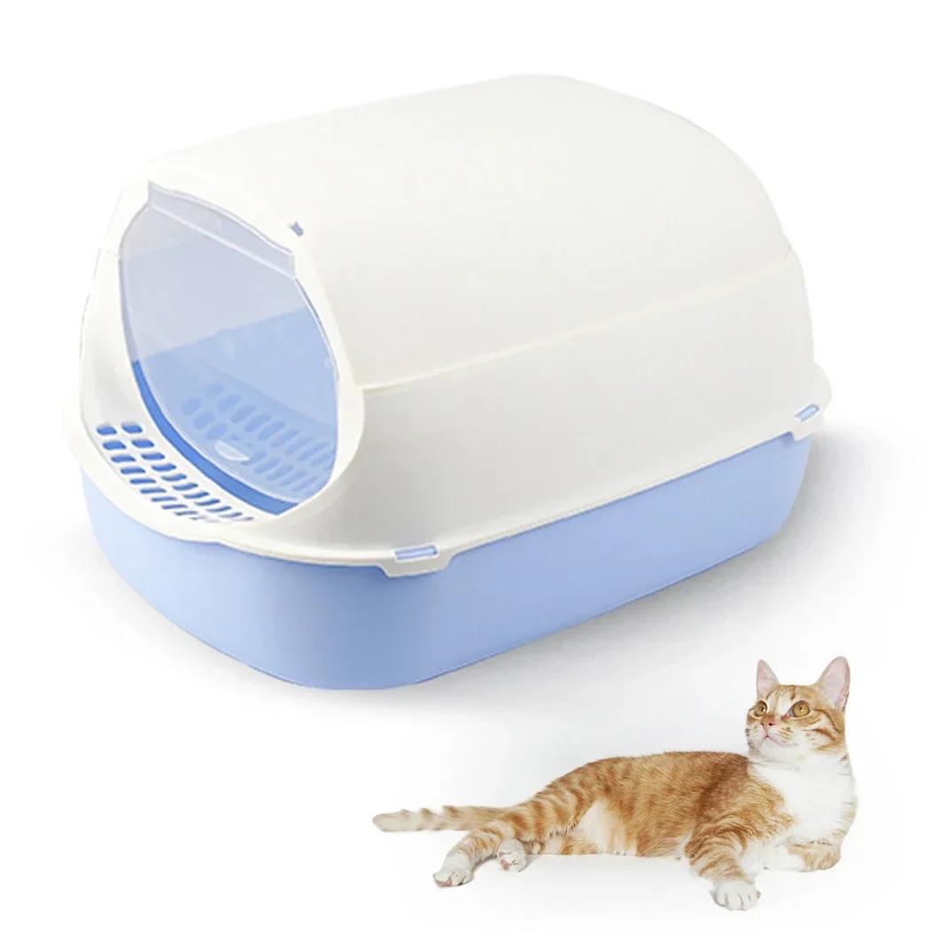 Cat Litter Box, Plastic Hooded High Walls, Kitten Potty Box, Pet Litter Pan, Toilet Accessories синий
Cat Litter Box, Plastic Hooded High Walls, Kitten Potty Box, Pet Litter Pan, Toilet Accessories синий