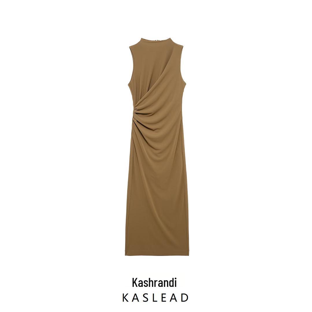 2025 Spring Women s European & American Style Stand Collar Sleeveless Pleated Midi Dress Large
2025 Spring Women s European & American Style Stand Collar Sleeveless Pleated Midi Dress Large