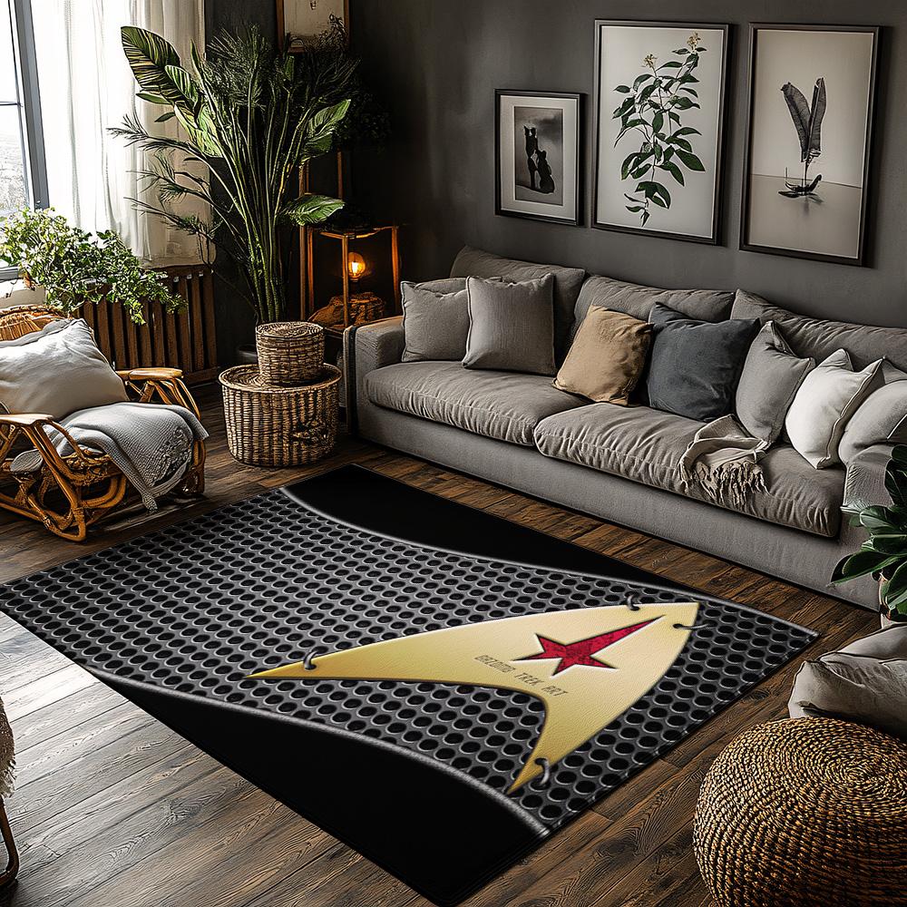 Golden Star Grid Rug, Black Modern Carpet for Living Room, Soft Non-Slip Sofa Mat with Bohemian Accent Decor 50x80cm
Golden Star Grid Rug, Black Modern Carpet for Living Room, Soft Non-Slip Sofa Mat with Bohemian Accent Decor 50x80cm