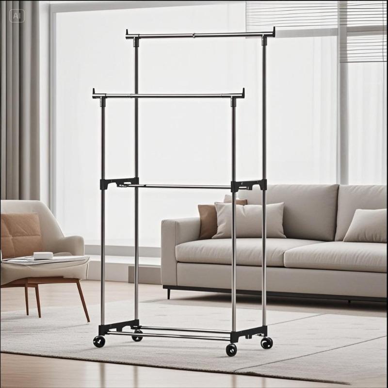 Movable Clothes Rack with Wheels Telescopic Floor Standing Hanger Organizer for Bedroom Telescopic Storage Hat Coat Shoe Shelf
Movable Clothes Rack with Wheels Telescopic Floor Standing Hanger Organizer for Bedroom Telescopic Storage Hat Coat Shoe Shelf