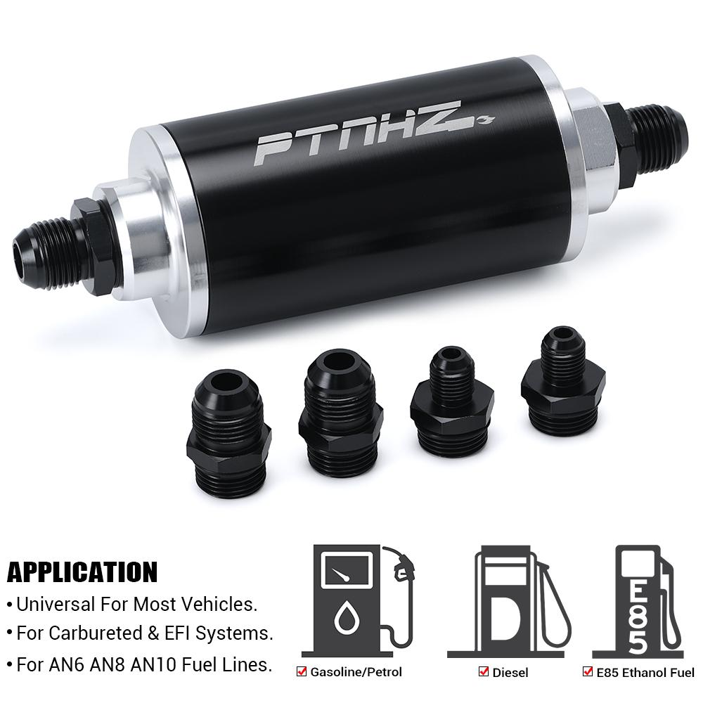 ID:58MM Universal Fuel filter with Bracket with 2pcs AN6/AN8/AN10 adaptor fittings with 100micron steel element PQY5573+LS2511 Black Filter
ID:58MM Universal Fuel filter with Bracket with 2pcs AN6/AN8/AN10 adaptor fittings with 100micron steel element PQY5573+LS2511 Black Filter