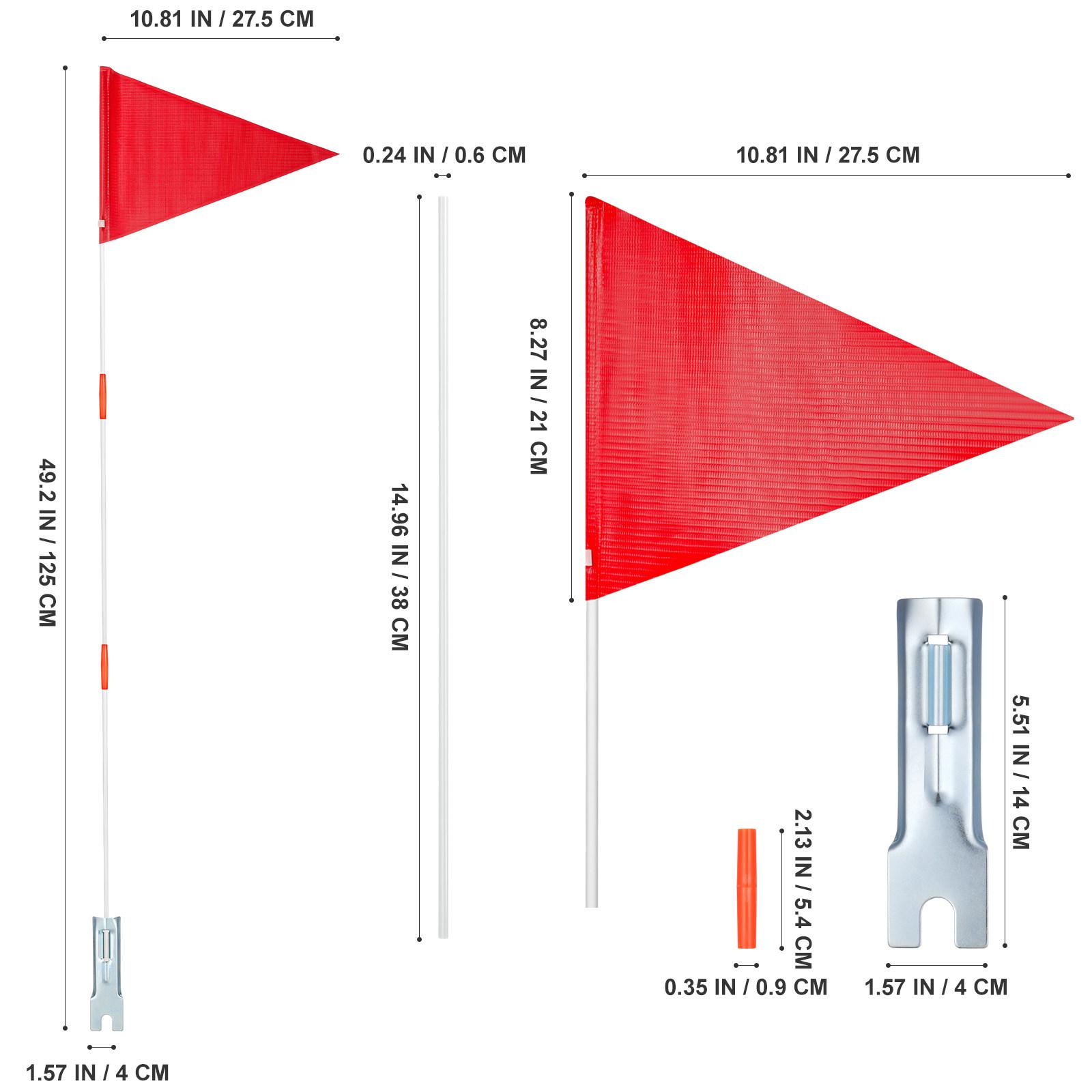 1Set Professional Bike Safety Flag Pole Kit High Grade Glass Fiber Windproof Tear-Resistant Cycling Tail Flag for Bicycle Riding червоний
1Set Professional Bike Safety Flag Pole Kit High Grade Glass Fiber Windproof Tear-Resistant Cycling Tail Flag for Bicycle Riding червоний