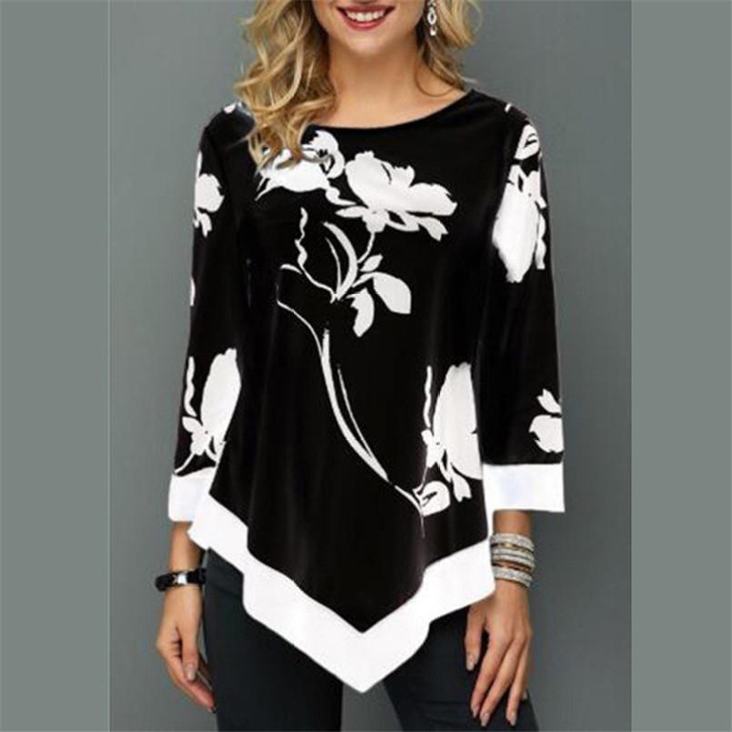 Women Plus Size Ladies Tee Shirts Floral Print Loose Casual Tops Female Irregular Autumn Clothes XL
Women Plus Size Ladies Tee Shirts Floral Print Loose Casual Tops Female Irregular Autumn Clothes XL