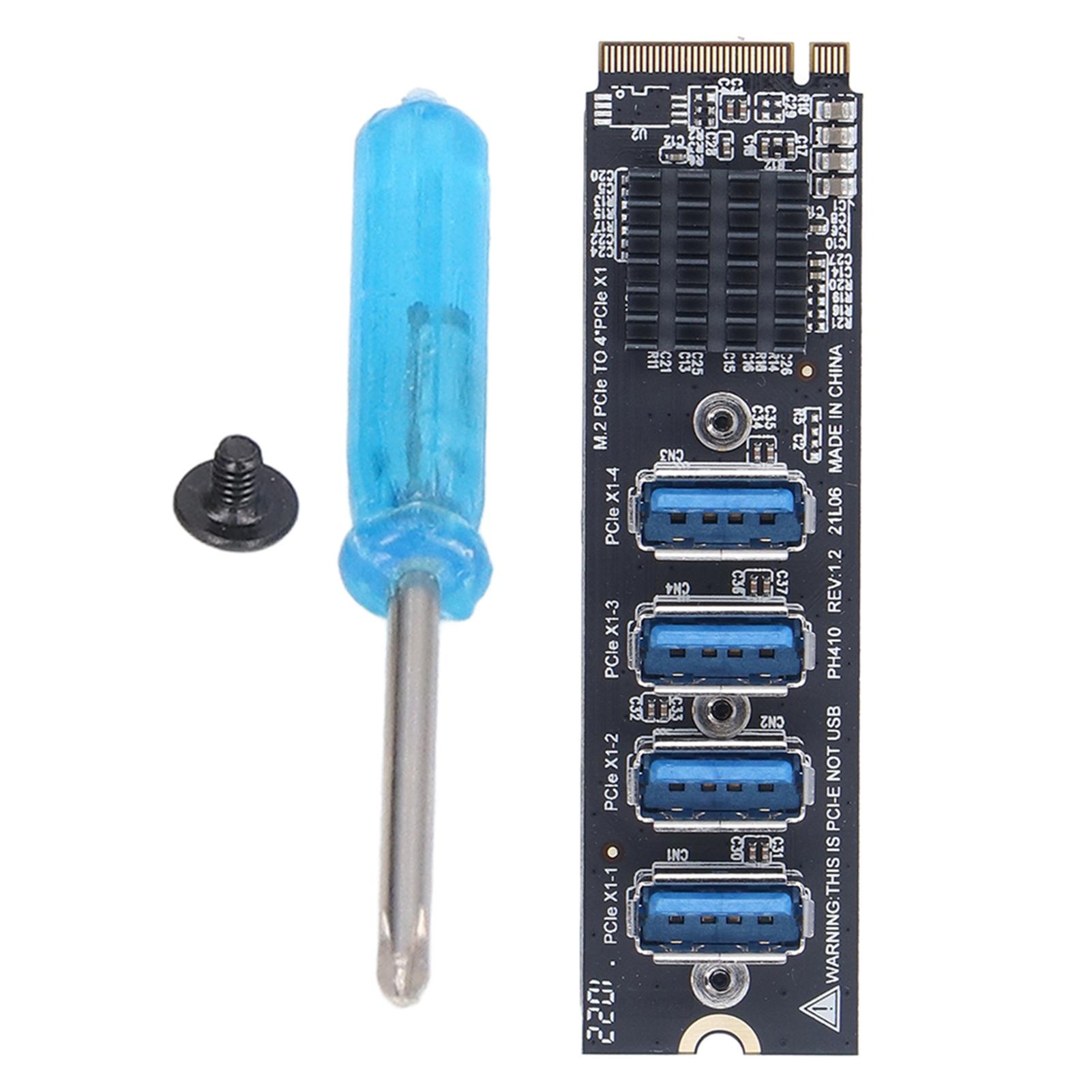 Pcie Expansion Card M.2 Mkey PCIE to 4 Port PCIE X1 Expansion Card for Desktop for OS for Windows
Pcie Expansion Card M.2 Mkey PCIE to 4 Port PCIE X1 Expansion Card for Desktop for OS for Windows
