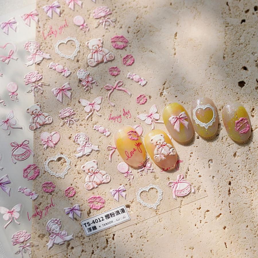 Magic Ferrite 5D Cherry Pink Embossed Nail Art 3D Romantic Frosted Thin Transparent Stickers TS-4012
Magic Ferrite 5D Cherry Pink Embossed Nail Art 3D Romantic Frosted Thin Transparent Stickers TS-4012
