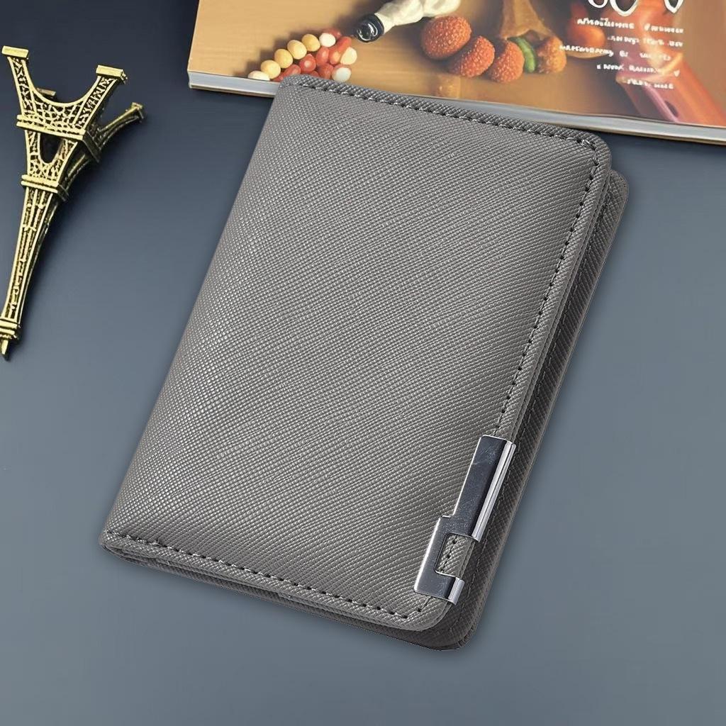 Чоловічий ультратонкий гаманець у корейському стилі: Велика місткість, багато слотів для карток, повсякденний гаманець для монет. сірий колір
Чоловічий ультратонкий гаманець у корейському стилі: Велика місткість, багато слотів для карток, повсякденний гаманець для монет. сірий колір
