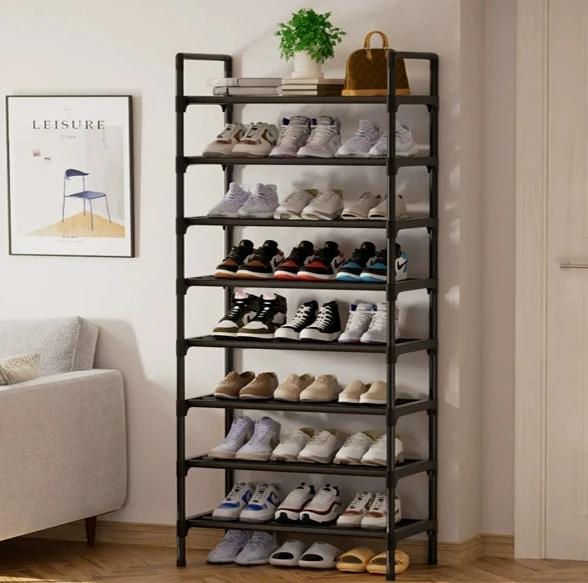 Multilaye Metal Shoe Rack Organizer Shoes Organizer Closet Entryway Load-Bearing Space Saving Fashion Black Shoemaker Organizer
Multilaye Metal Shoe Rack Organizer Shoes Organizer Closet Entryway Load-Bearing Space Saving Fashion Black Shoemaker Organizer