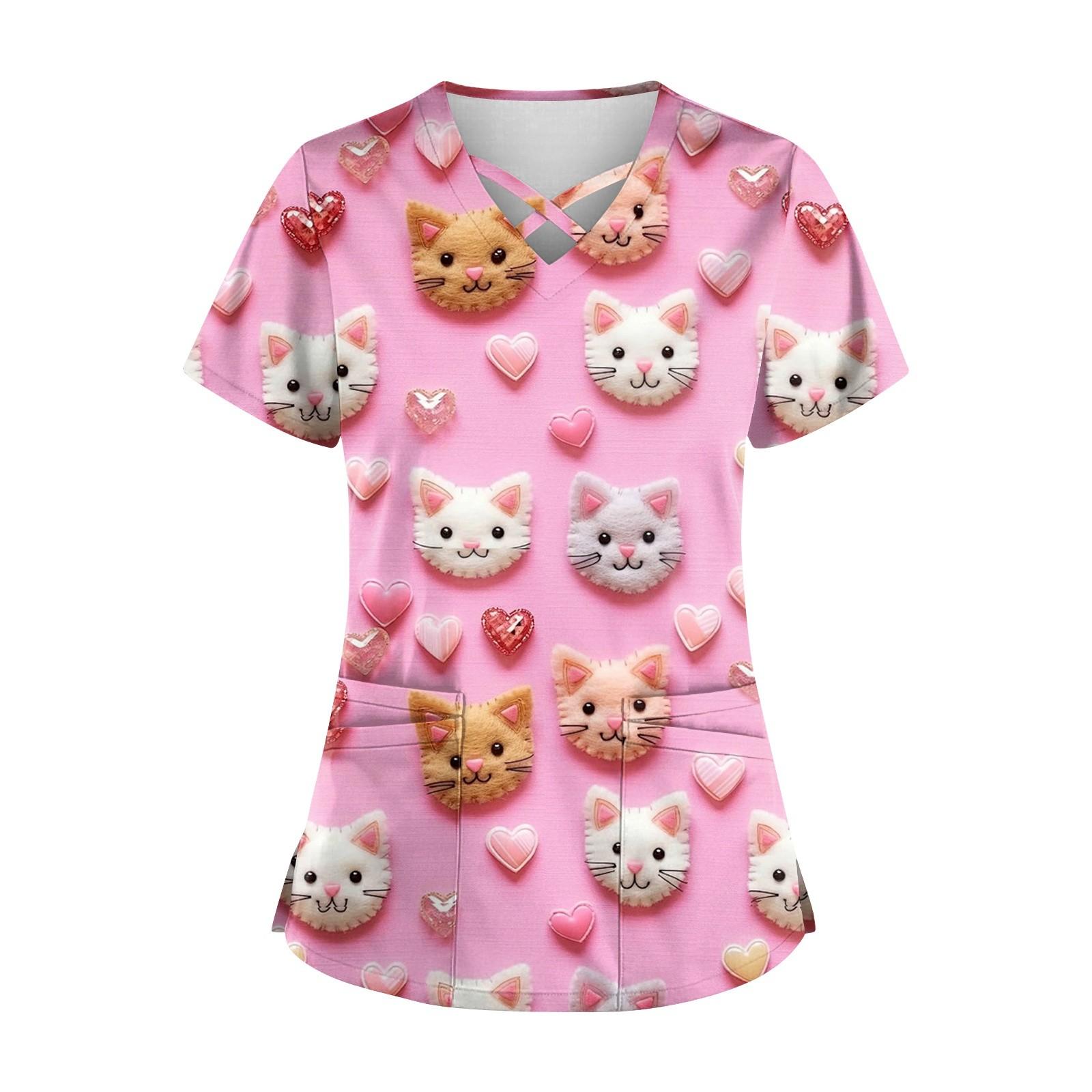 Женский свободный топ с принтом ко Дню святого Валентина, короткий рукав, футболка, пуловер XL розовый
Женский свободный топ с принтом ко Дню святого Валентина, короткий рукав, футболка, пуловер XL розовый