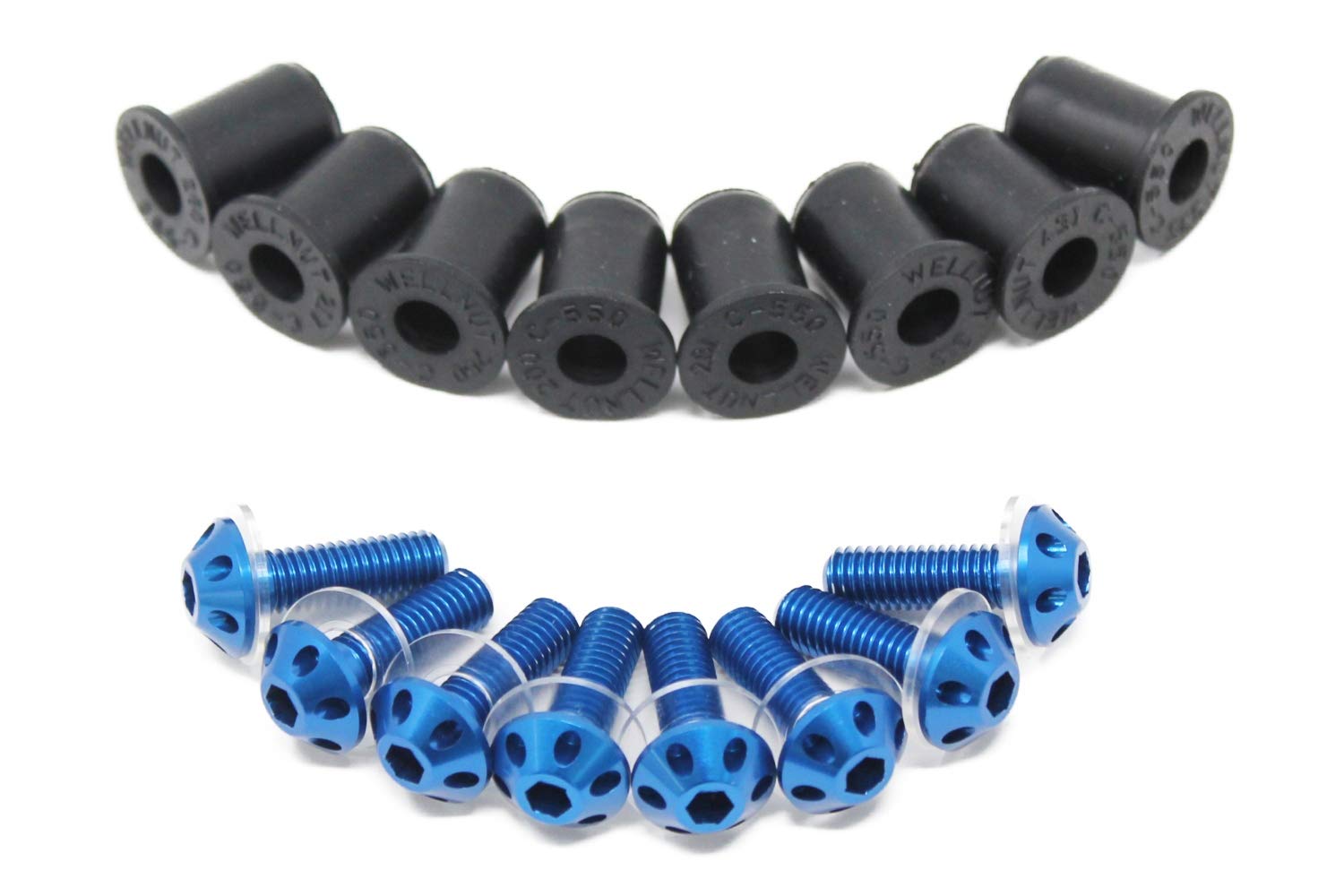 SSK Machined Aluminum Screen Bolt Well Nut Set of 8 8 sets included синий
SSK Machined Aluminum Screen Bolt Well Nut Set of 8 8 sets included синий
