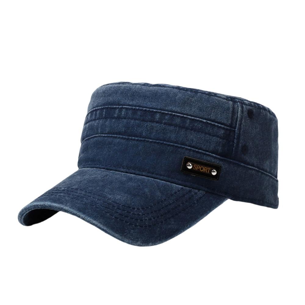Casual Fishing Hat Cotton Sun Hat Fashion Flat Top Hat Men Women темно-синього кольору
Casual Fishing Hat Cotton Sun Hat Fashion Flat Top Hat Men Women темно-синього кольору