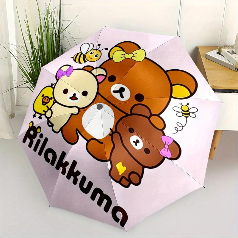 Rilakkuma,Bear Automatic Folding Umbrella Simple 8 Rib Design, Bright Cartoon Pattern, Durable Iron Frame, Suitable For Travel, Outdoor, Bea
Rilakkuma,Bear Automatic Folding Umbrella Simple 8 Rib Design, Bright Cartoon Pattern, Durable Iron Frame, Suitable For Travel, Outdoor, Bea