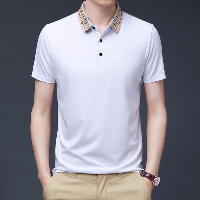 Мужская новая летняя рубашка поло однотонная с лацканами, деловая, повседневная, свободная, для мужчин среднего возраста, в стиле папы XXXXL
Мужская новая летняя рубашка поло однотонная с лацканами, деловая, повседневная, свободная, для мужчин среднего возраста, в стиле папы XXXXL