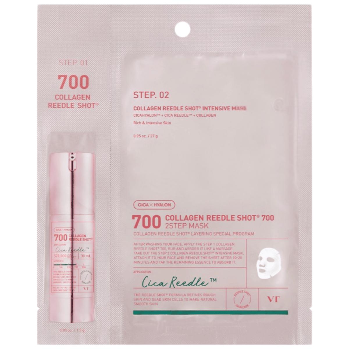 VT COSMETICS Collagen Reedle Shot 700 2 Step Mask 1 szt Dwuetapowa kuracja do twarzy
VT COSMETICS Collagen Reedle Shot 700 2 Step Mask 1 szt Dwuetapowa kuracja do twarzy