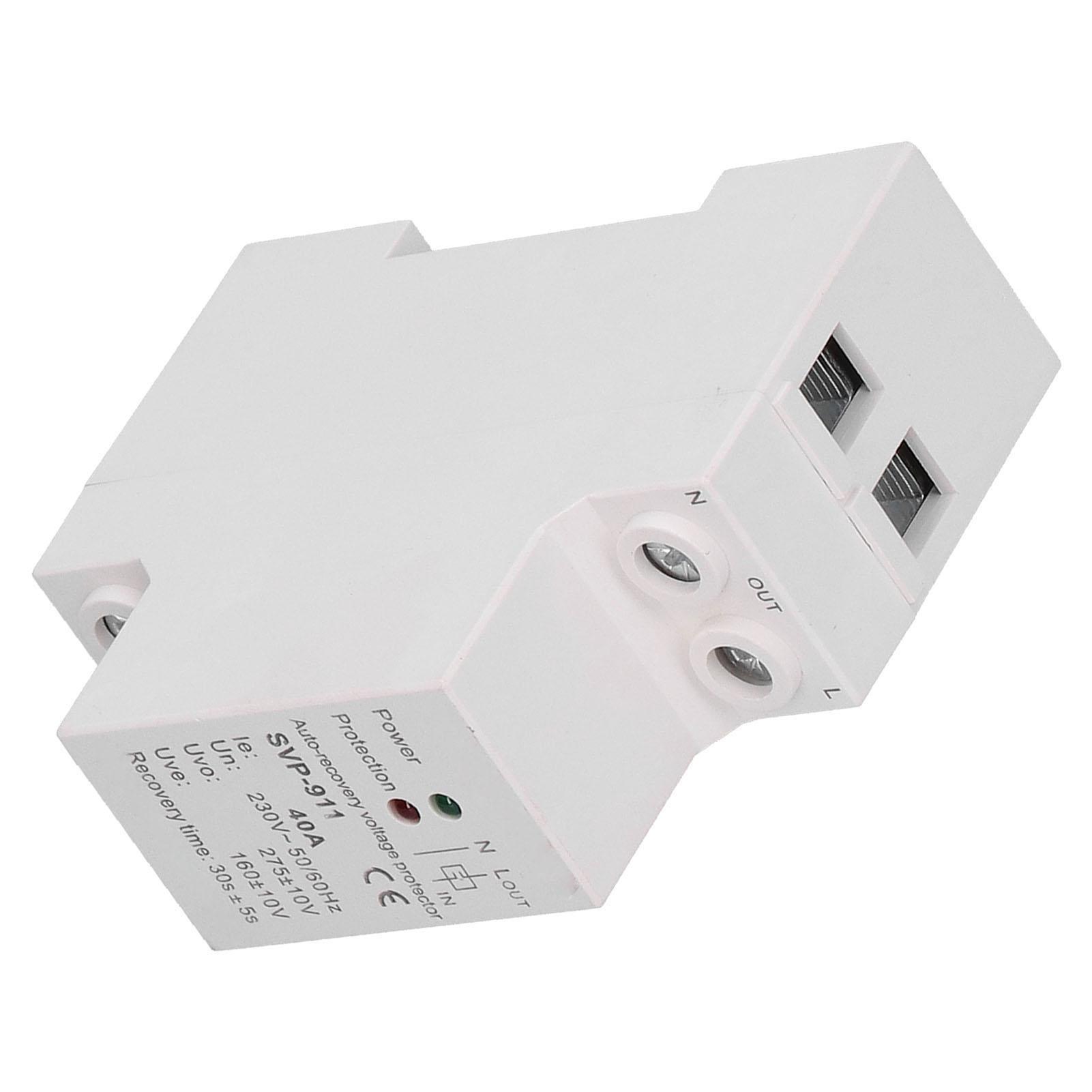 SVP911 Пристрій захисту від перенапруги та зниженої напруги Побутовий захисник напруги 230 В 40 А
SVP911 Пристрій захисту від перенапруги та зниженої напруги Побутовий захисник напруги 230 В 40 А