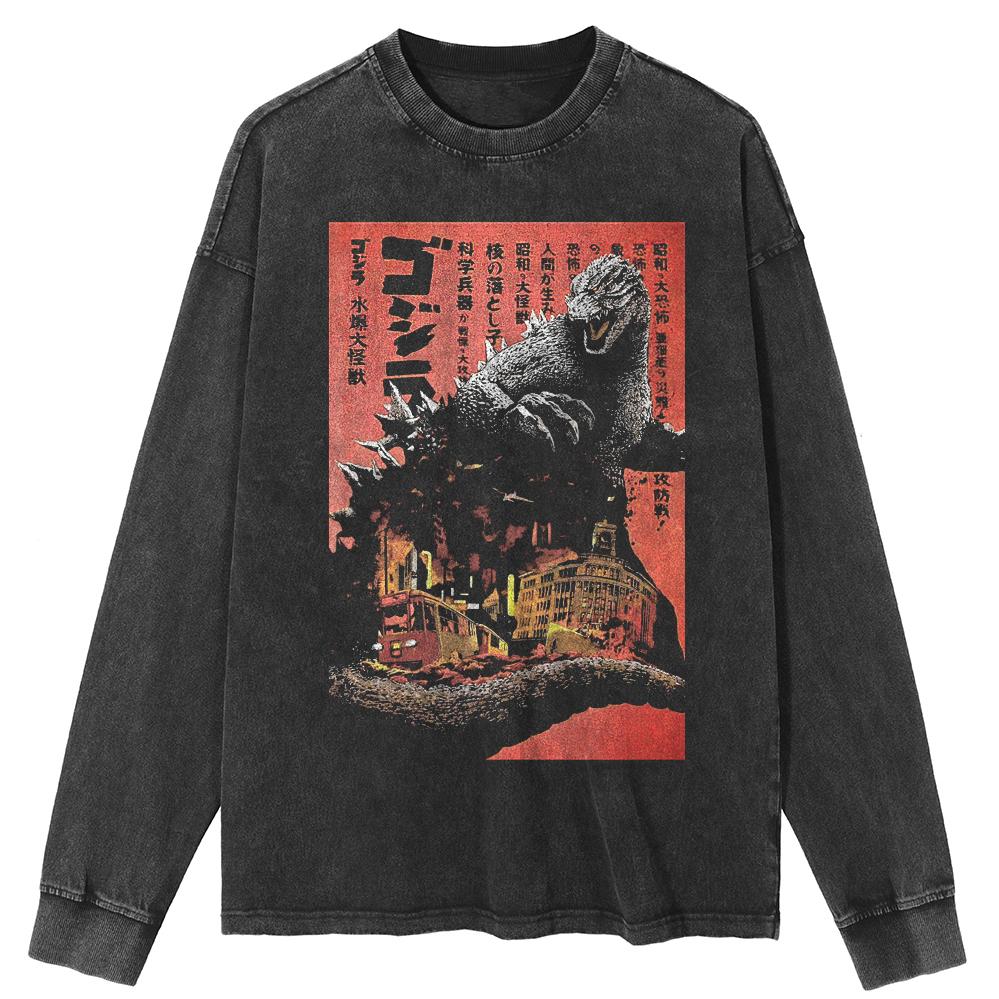 Streetwear Godzilla Wash Black Long Sleeve Shirts L чорний
Streetwear Godzilla Wash Black Long Sleeve Shirts L чорний