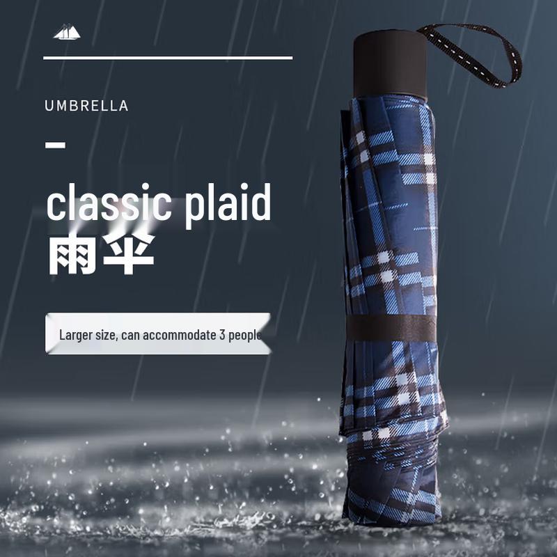 Yen King Plaid Oversized Folding Umbrella
Yen King Plaid Oversized Folding Umbrella
