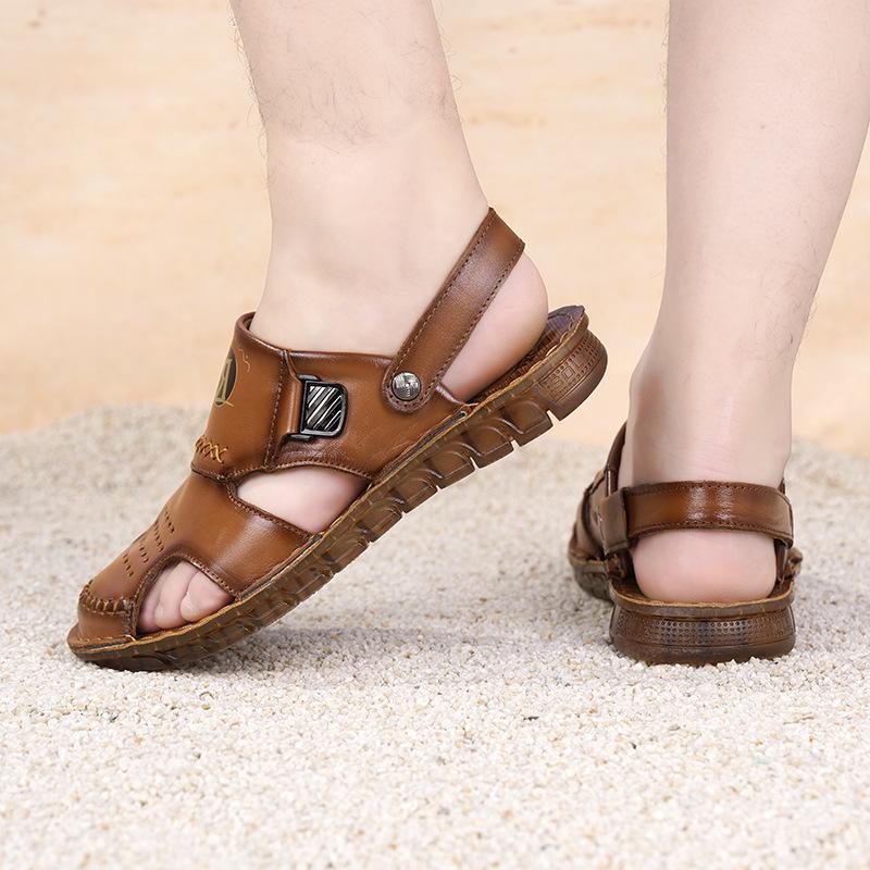 New summer beach slippers outdoor first layer cowhide fashion non-slip sandals breathable fashion versatile slippers 44 хакі
New summer beach slippers outdoor first layer cowhide fashion non-slip sandals breathable fashion versatile slippers 44 хакі