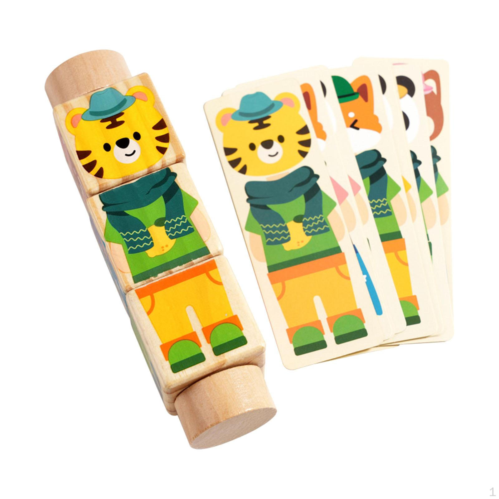 Rotating Block Educational Toy Animal Themed Practical Skill Sturdy Early Learning Wood Puzzle
Rotating Block Educational Toy Animal Themed Practical Skill Sturdy Early Learning Wood Puzzle