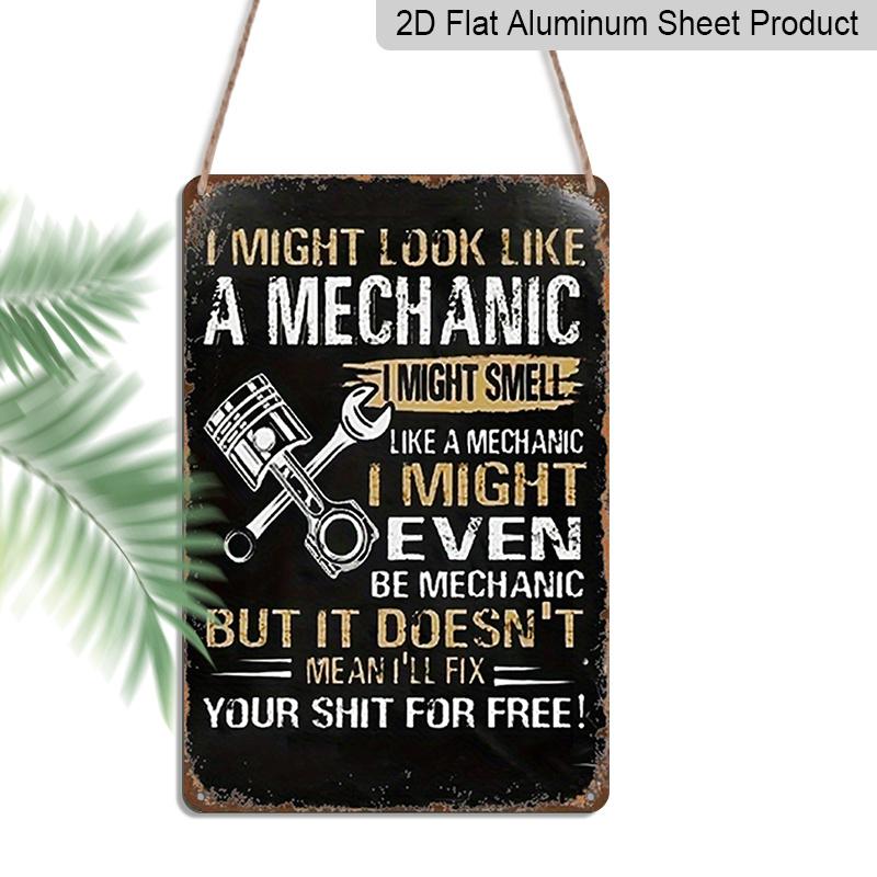 2D Flat 1pc Mechanic Humorous Warning Aluminum Sign 8×12 Inch - Vintage Wall Decor for Workshop/Home, Great for Mechanics & Humor Decor Lovers 20*30cm
2D Flat 1pc Mechanic Humorous Warning Aluminum Sign 8×12 Inch - Vintage Wall Decor for Workshop/Home, Great for Mechanics & Humor Decor Lovers 20*30cm