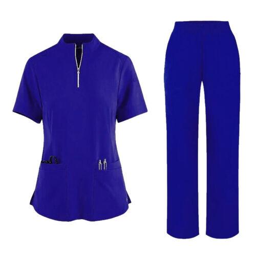 Новый женский матовый комплект с воротником на молнии и короткими рукавами, аксессуары для униформы медсестры, медицинские женские скрабы для кормления, комплекты униформы L королевский синий
Новый женский матовый комплект с воротником на молнии и короткими рукавами, аксессуары для униформы медсестры, медицинские женские скрабы для кормления, комплекты униформы L королевский синий