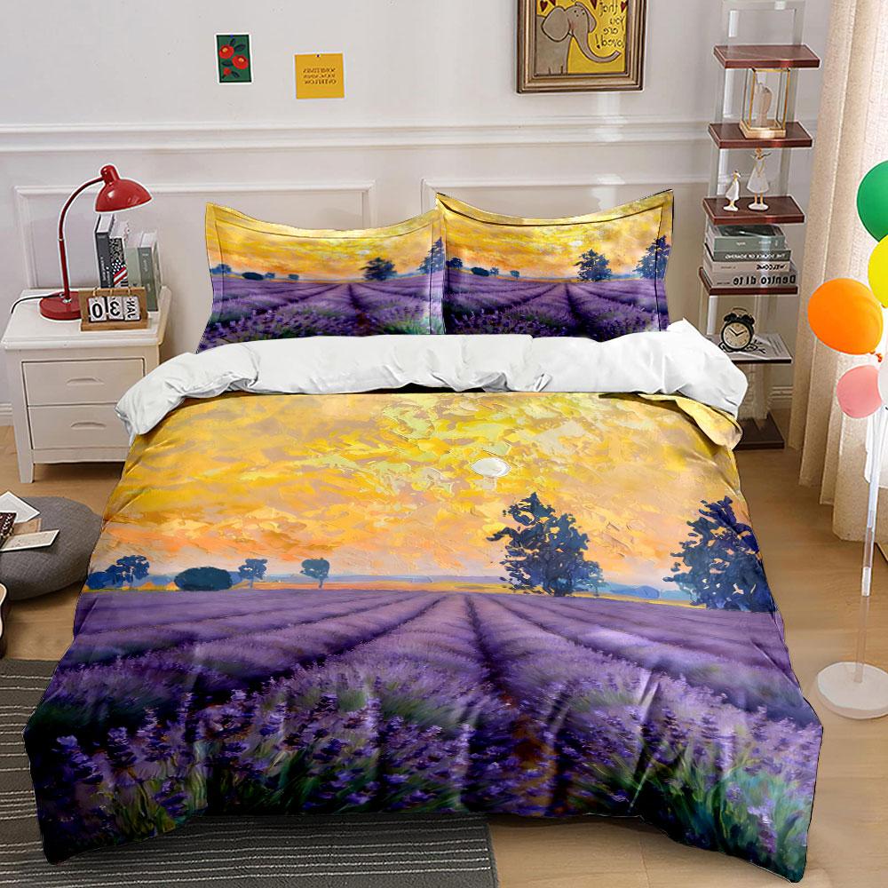 Lavender fields and trees. Bedding sets Duvet cover sets Duvet covers Pillowcases(1 * Duvet Cover 2 * Pillowcases without duvet insert) 135x200cm
Lavender fields and trees. Bedding sets Duvet cover sets Duvet covers Pillowcases(1 * Duvet Cover 2 * Pillowcases without duvet insert) 135x200cm