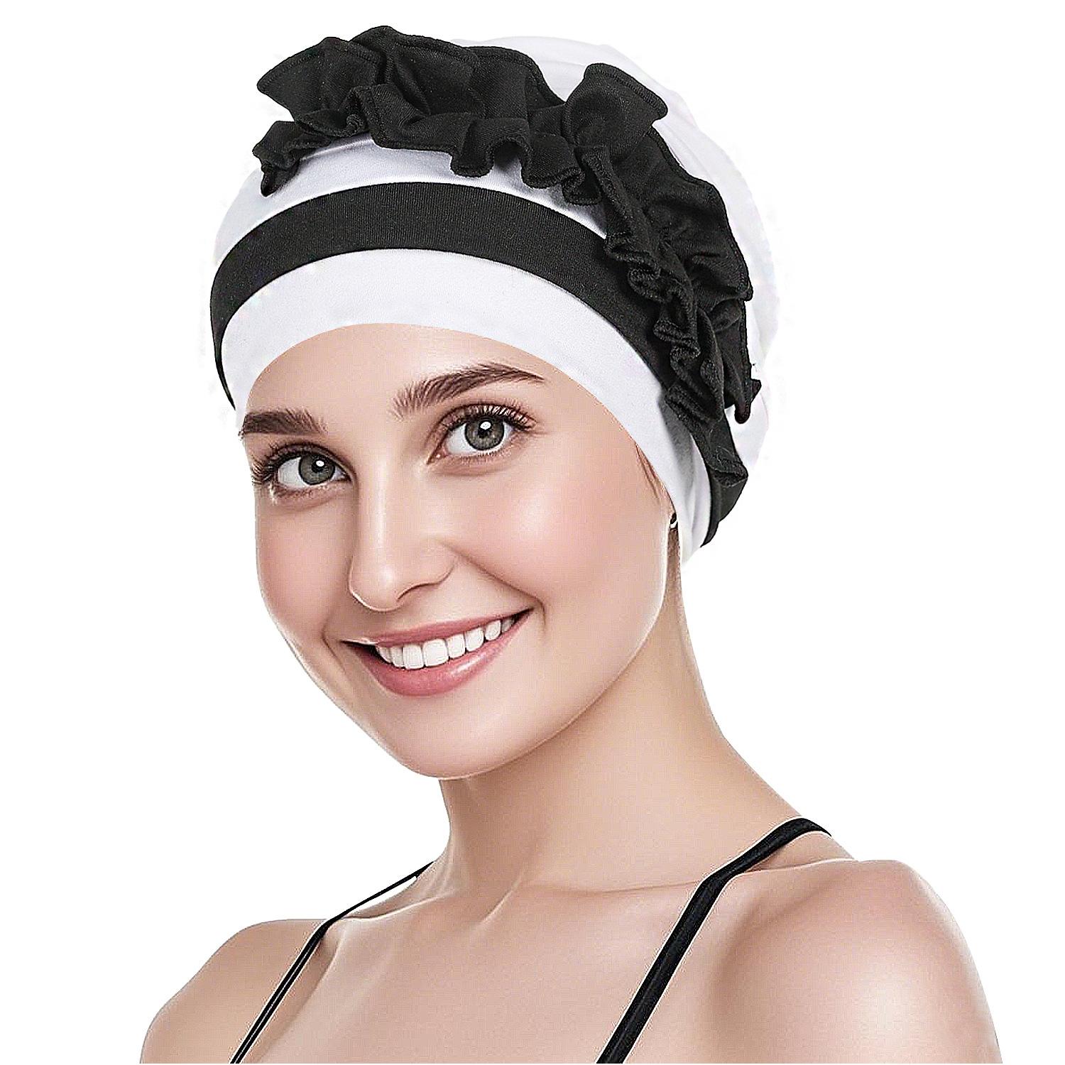 Women Two-Color Pleated Turban Knot Desi Hijab Cap Bonnet Hat Accessories
Women Two-Color Pleated Turban Knot Desi Hijab Cap Bonnet Hat Accessories