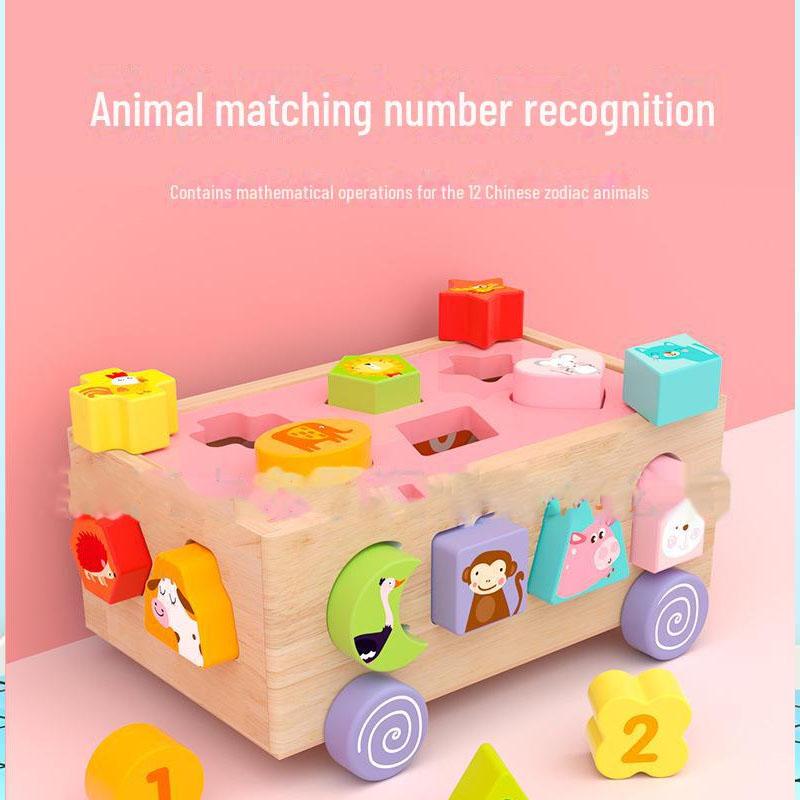 Детская деревянная игрушка-трактор в форме животного
Детская деревянная игрушка-трактор в форме животного