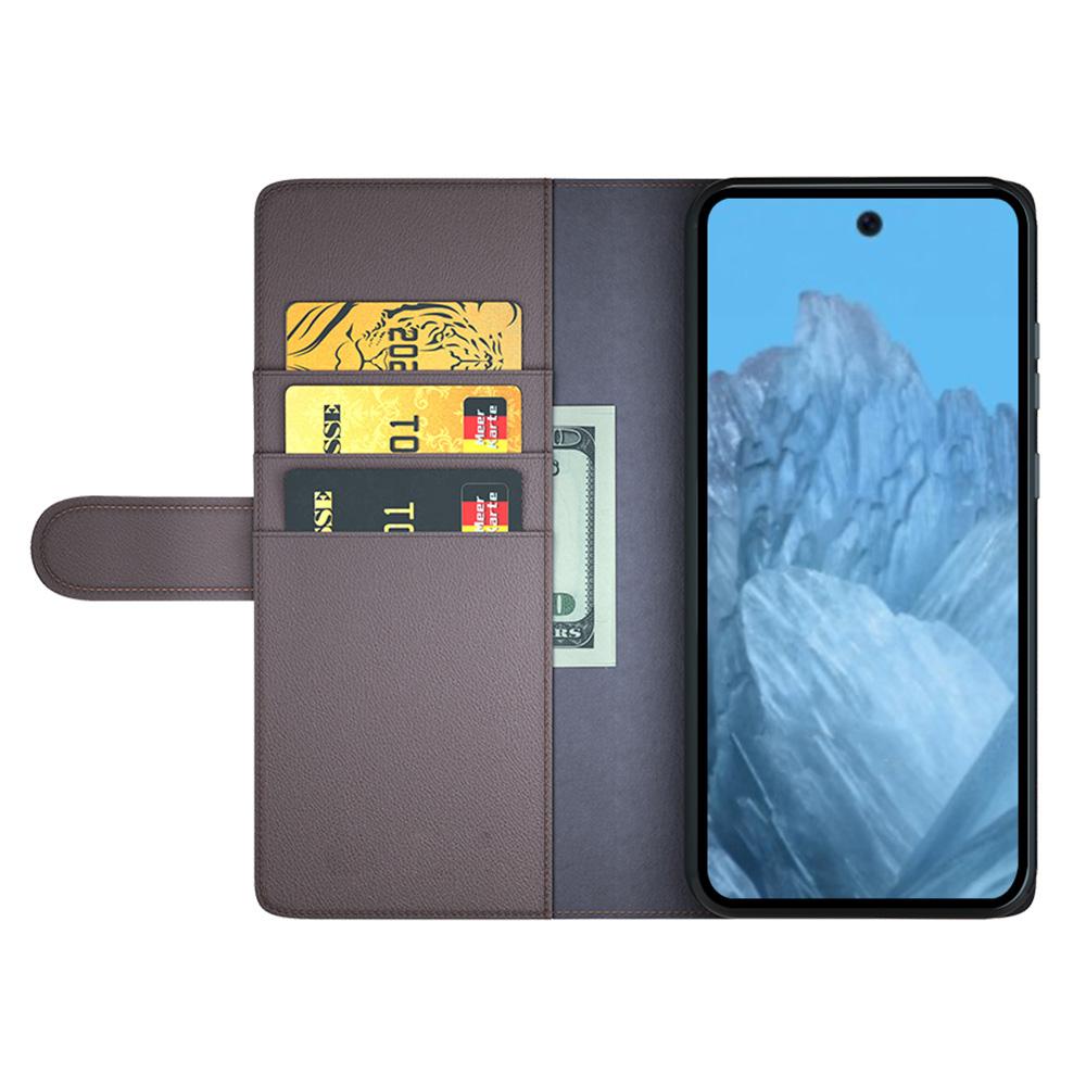 For Google Pixel 9/Pixel 9 Pro Case Genuine Split Leather Phone Cover with Wallet Stand Brown
For Google Pixel 9/Pixel 9 Pro Case Genuine Split Leather Phone Cover with Wallet Stand Brown