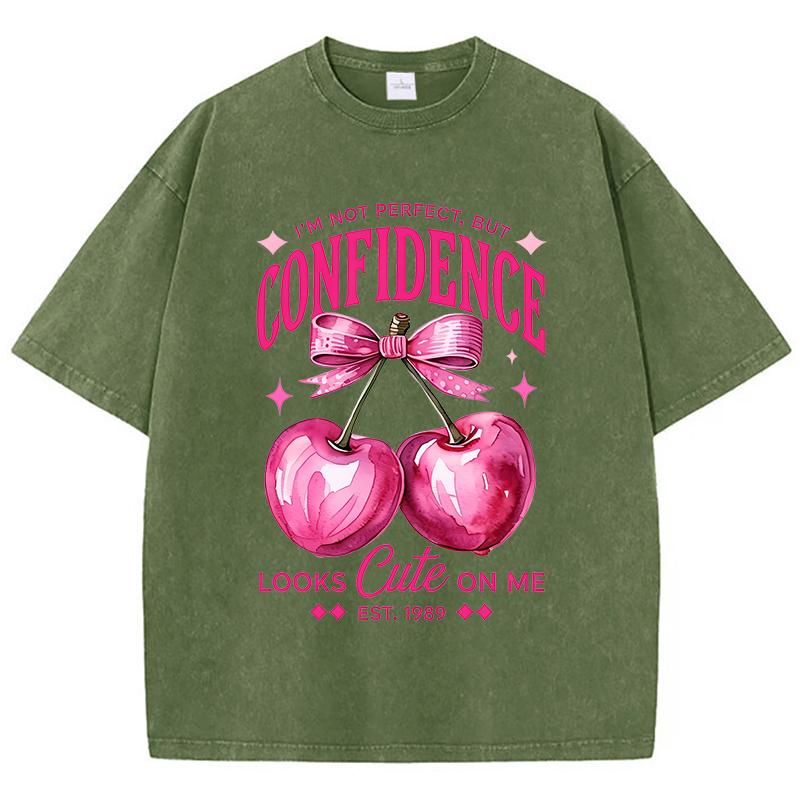 Pink Cherry Printed Washed TShirts Womens Cotton Tops Comfortable Distressed ONeck Streetwear Summer Casual Womans Clothes S
Pink Cherry Printed Washed TShirts Womens Cotton Tops Comfortable Distressed ONeck Streetwear Summer Casual Womans Clothes S