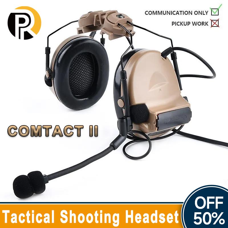 WADSN Comtac II Tactical Headset Hunting C2 Shooting Headphone with Kenwood U94 PTT Helmet Rail Adapter Soft Earmuff Earphones BK1
WADSN Comtac II Tactical Headset Hunting C2 Shooting Headphone with Kenwood U94 PTT Helmet Rail Adapter Soft Earmuff Earphones BK1