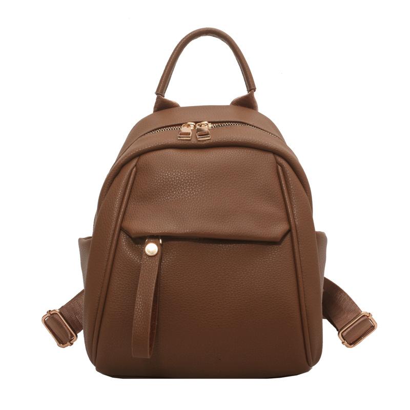 Soft Leather Pu Women s Backpack Fashionable And Artistic Small Backpack Large Capacity Women s Bag Short Distance Travel Bag 20.5cmX25.5cmX14cm
Soft Leather Pu Women s Backpack Fashionable And Artistic Small Backpack Large Capacity Women s Bag Short Distance Travel Bag 20.5cmX25.5cmX14cm