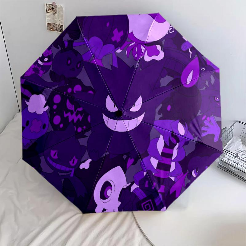 Gengar Cartoon pattern, automatic folding umbrella, portable and foldable design, 8 ribs, a Christmas or birthday gift.
Gengar Cartoon pattern, automatic folding umbrella, portable and foldable design, 8 ribs, a Christmas or birthday gift.
