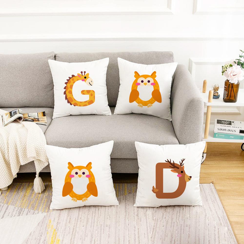 A-Z Cushion Cover Cartoon Animals Fashion 26 English Letter 45*45cm Pillowcase for Sofa Home Decorative Printed Throw Pillowcase 450mm*450mm
A-Z Cushion Cover Cartoon Animals Fashion 26 English Letter 45*45cm Pillowcase for Sofa Home Decorative Printed Throw Pillowcase 450mm*450mm
