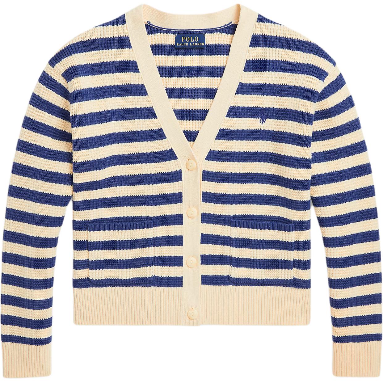 Polo Ralph Lauren Полосатый хлопковый вязаный кардиган с V-образным вырезом Детские кардиганы 313964944-001 M
Polo Ralph Lauren Полосатый хлопковый вязаный кардиган с V-образным вырезом Детские кардиганы 313964944-001 M