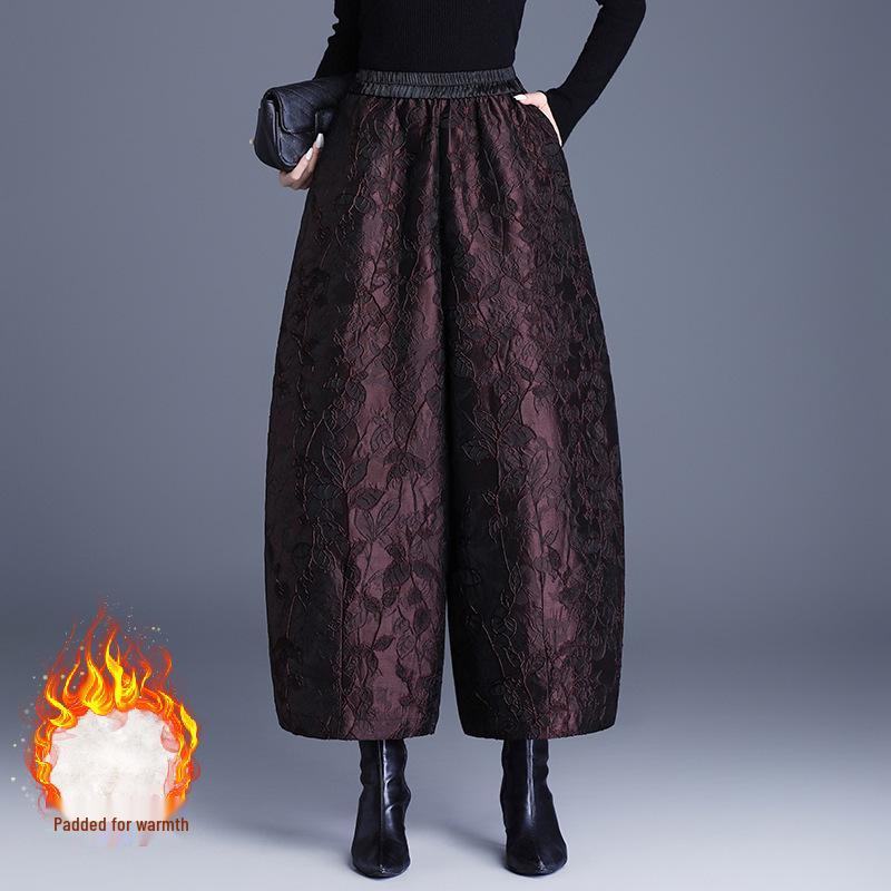 Women s Jacquard Cocoon Shape Anti-Aging Warm Cotton Winter Pants L
Women s Jacquard Cocoon Shape Anti-Aging Warm Cotton Winter Pants L